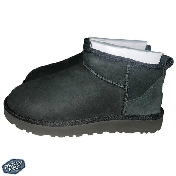 UGG® Womems Black Classic Ultra Mini Snow/Winter Boots | NEW/ NIB!! - Picture 10 of 16